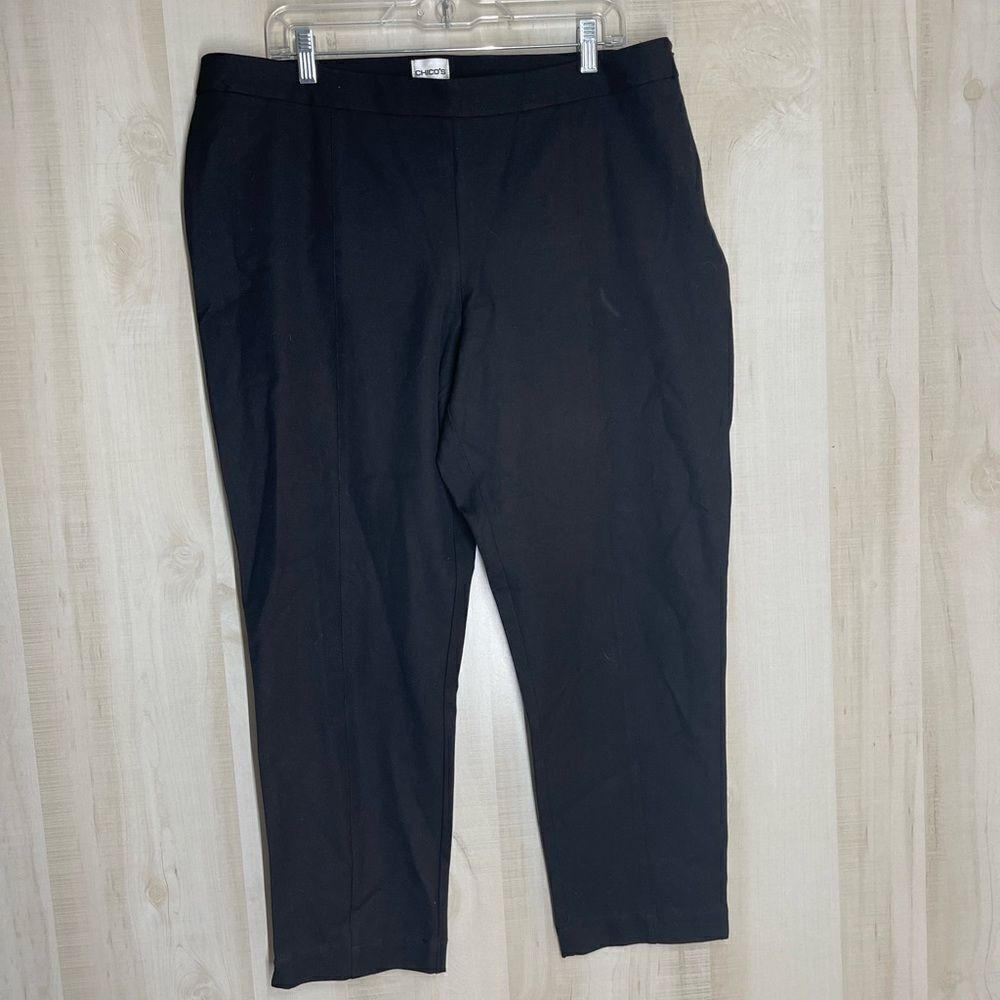 Chico’s black pants side zip, size 16 Chico’s size 3